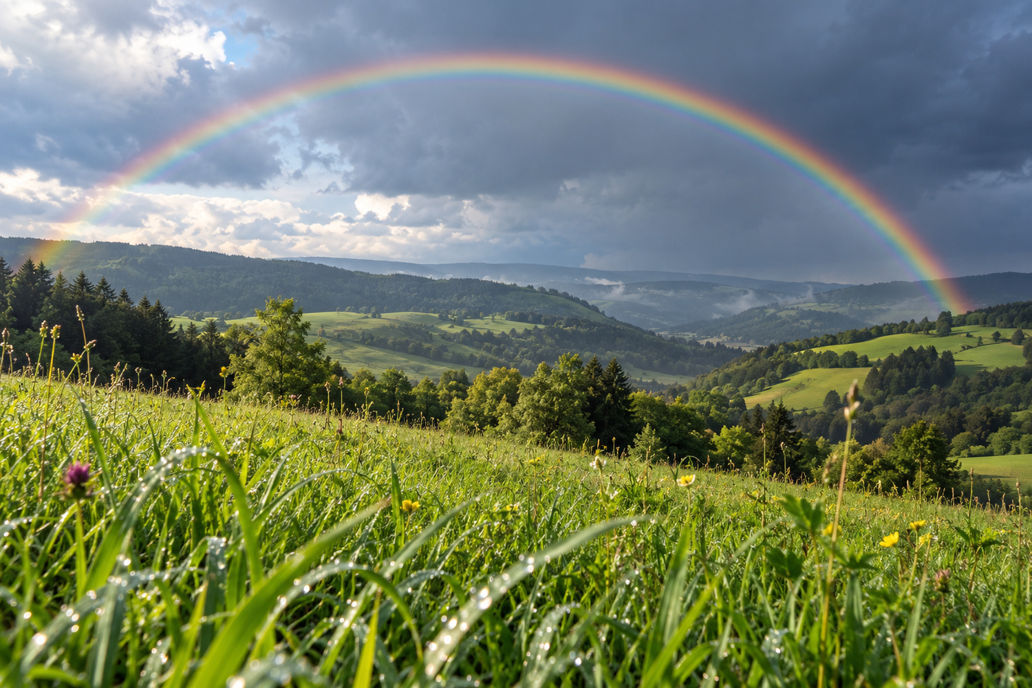 Come si formano gli arcobaleni dopo la pioggia
