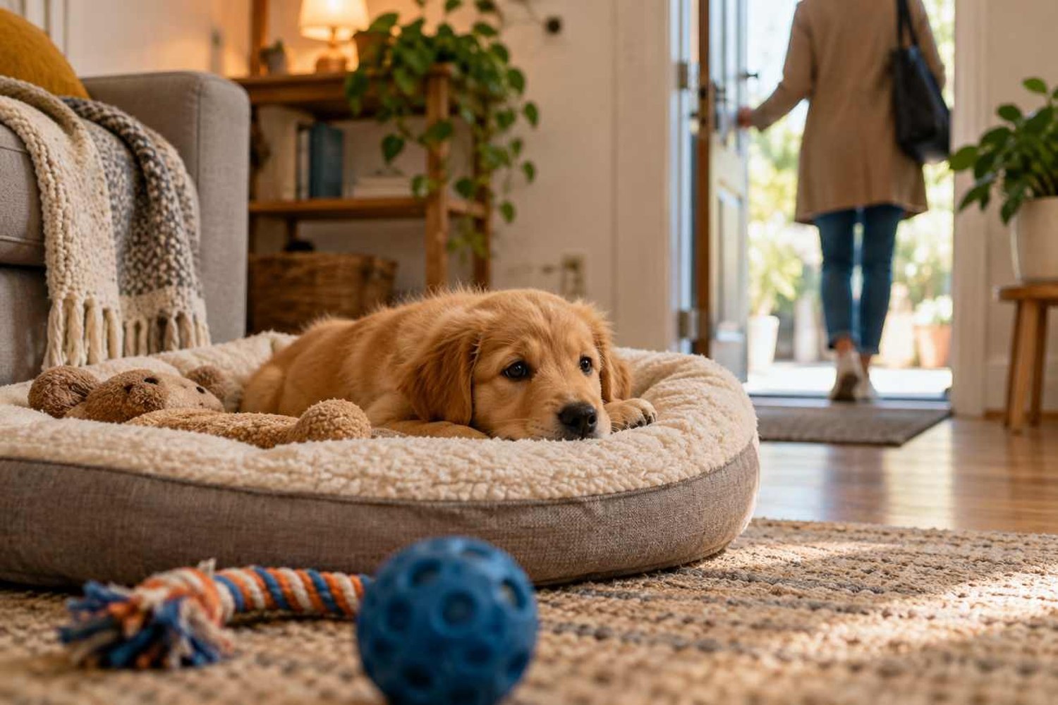 Come abituare un cucciolo di cane a stare da solo in casa